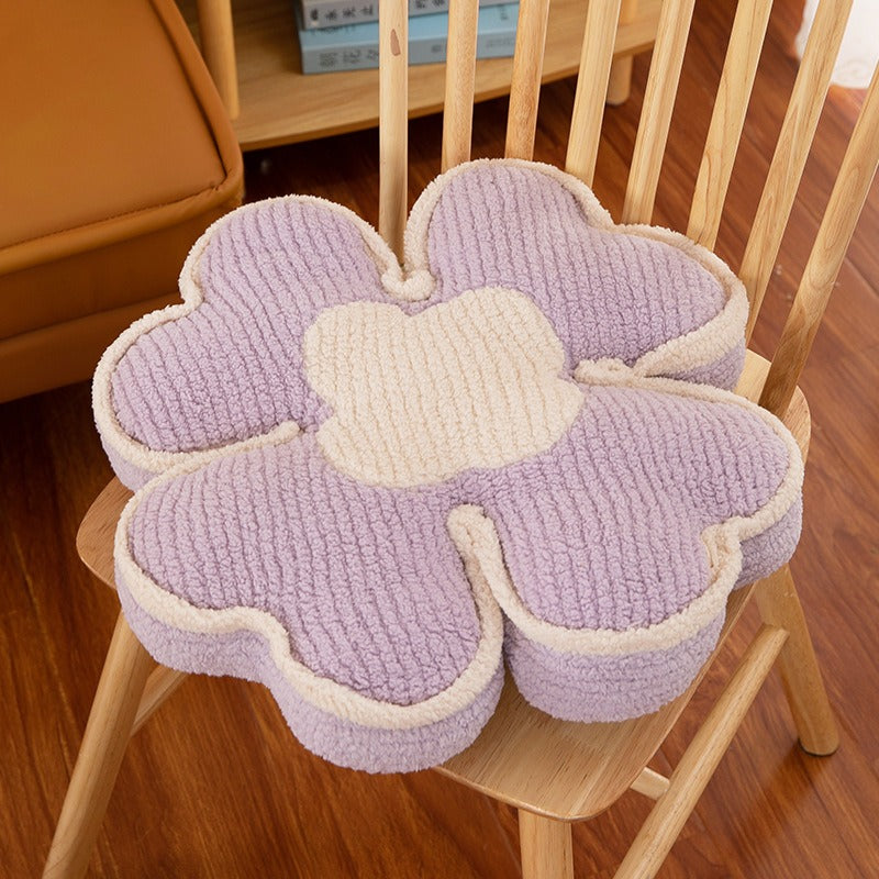 Ins Style New Four-Leaf Clover Thickened Pillow Sofa Pillow Fashion Home Office Cushion Tatami Bay Window