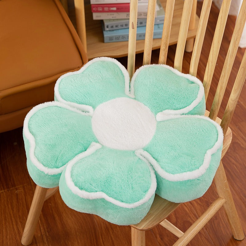 Ins Style New Four-Leaf Clover Thickened Pillow Sofa Pillow Fashion Home Office Cushion Tatami Bay Window