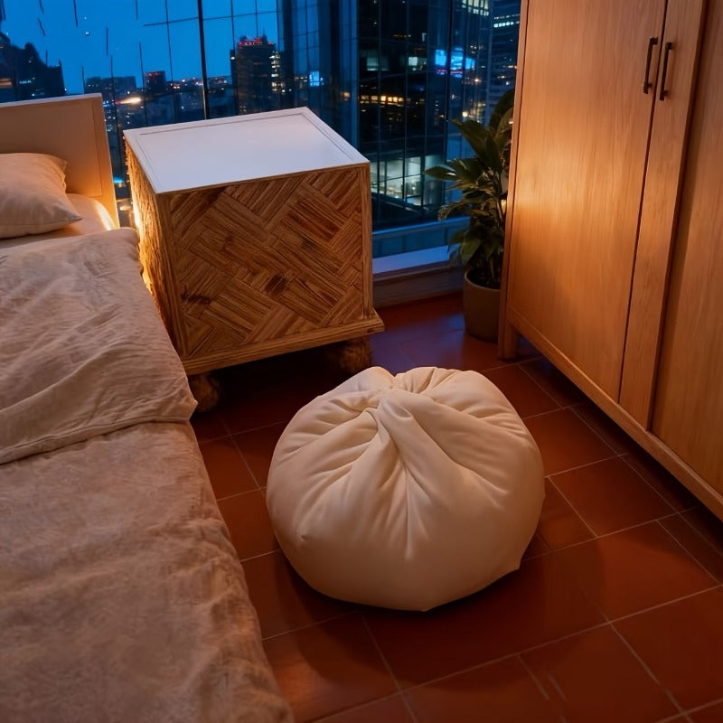Cute Steamed Bun Shaped Throw Pillow - Soft Plush Food Cushion Suitable for Home Decor, Bed, Sofa, | \u002FKorean Style Snack-Themed Accent, Hand Washable, Filling, Multicolor Bun