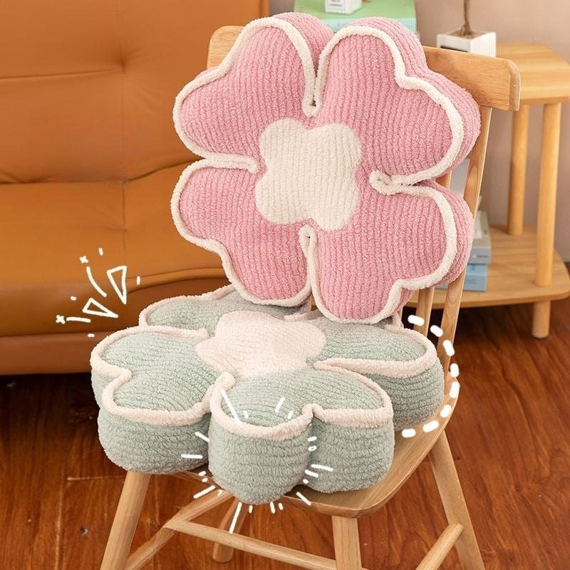 Ins Style New Four-Leaf Clover Thickened Pillow Sofa Pillow Fashion Home Office Cushion Tatami Bay Window