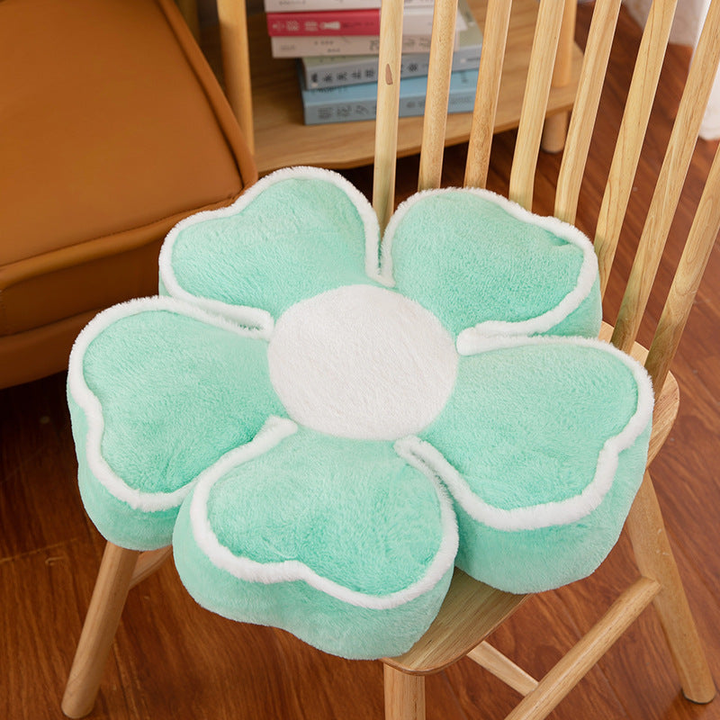 Ins Style New Four-Leaf Clover Thickened Pillow Sofa Pillow Fashion Home Office Cushion Tatami Bay Window