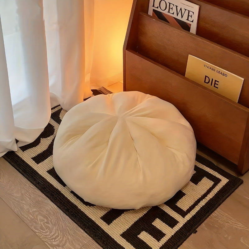 Cute Steamed Bun Shaped Throw Pillow - Soft Plush Food Cushion Suitable for Home Decor, Bed, Sofa, | \u002FKorean Style Snack-Themed Accent, Hand Washable, Filling, Multicolor Bun